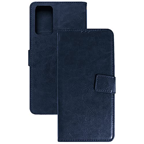 Image of Flip Cover Compatible with Realme X7 Max 5G / Realme GT 5G | Premium Leather Finish | Inbuilt Pockets & Stand | Flip Cover Back Case for Realme X7 Max 5G / Realme GT 5G (Blue)
