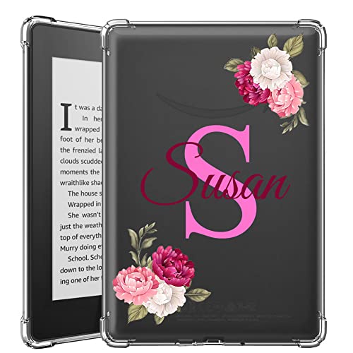 Custom Name & Initial Clear Case for Kindle Paperwhite 6.8
