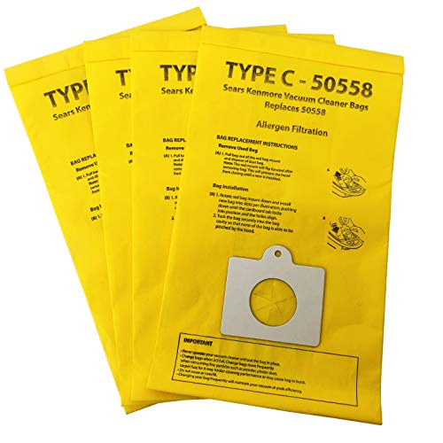 CF Clean Fairy -Staubsaugerbeutel, kompatibel mit Kenmore Kanister Q 5055, 50557, 50558, 20 Stück Cover