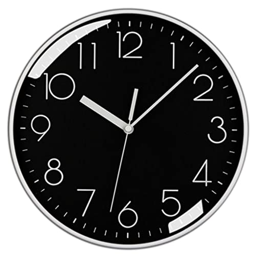 Reloj de pared silent de diseño nórdico moderno con esfera de vidrio