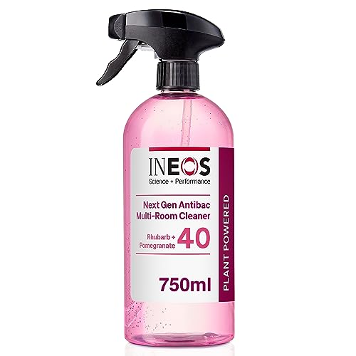 INEOS Next-Gen Cleaner Antibac Spray, 4.5L (750ml x 6), Multi-Room, Plant Powered, Limescale + Grease Remover, Kills 99.9% of Bacteria + Viruses, Rhubarb + Pomegranate - Image 3