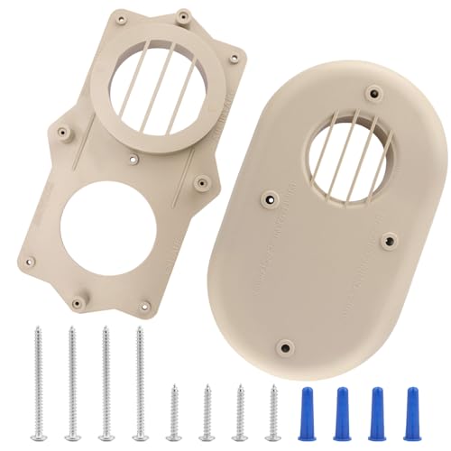 SP20286 Beige 3-Inch concentric Vent Termination Kit Replacement for Rheem Water Heater & Furnace Horizontal Vent Termination Kit