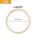 Pllieay 12 Pieces 3 Inch Embroidery Hoops Bamboo Circle Cross Stitch Hoop Ring for Embroidery, Art Craft Handy Sewing and Decoration