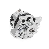 Top Street Performance ES1005C Chrome Finish 160 Amp Serpentine Alternator with Side Post (1 Wire)