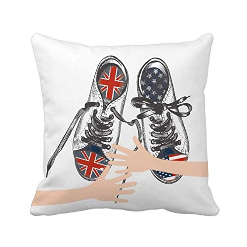 Coussin de couvrir DIYthinker toile u.s u.k resout le manque de style du salon - 2