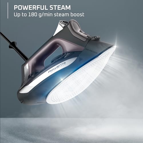 Image of Rowenta Access Steam Iron, Clothes Iron with Steamer, Vertical Steaming, Maximum Steam Distribution, Anti-Drip Protection, Cinamon