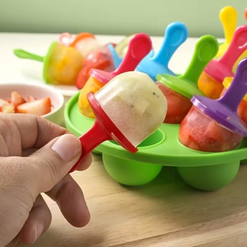 Moldes para cubitos de hielo 7 agujeros, azul miniatura 2