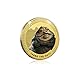 FANTASY CLUB Star Wars Münze - Episode IV - VI Original-Trilogie - Jabba - Limitierte Auflage sammelbare Gold-Gedenkmünze/Medaille