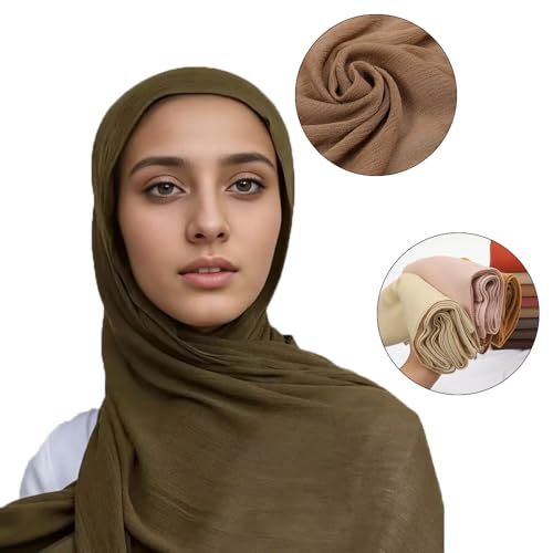 Yeieeo Women's Cotton Scarves with Breathable Lightweight Fabric Fashion Solid Scarf Wrap Shawl3