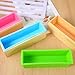 3 Pcs Soap Making Molds with Wood Box Tray, Flexible Rectangular Silicone Soap Molds for Homemade Craft DIY Tool (Blue, Pink, Green)