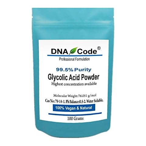 DNA Code®- DIY Glycolic Crystal Powder 99.5% Purity, Cosmetic Grade. Make Your Own Peel and Mask. Add to Cream, Moisturizer… Cover