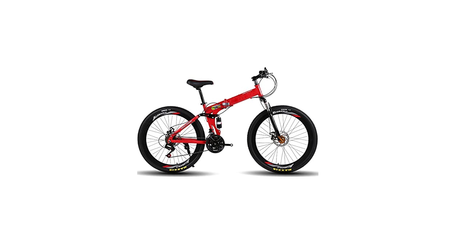 Amazon | 21/24/27スピード折りたたみ自転車ダブルディスク