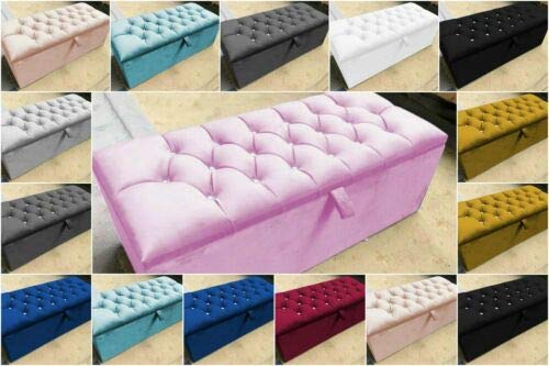 mm08enn Chesterfield Large Ottoman Storage Box Footstool Stool