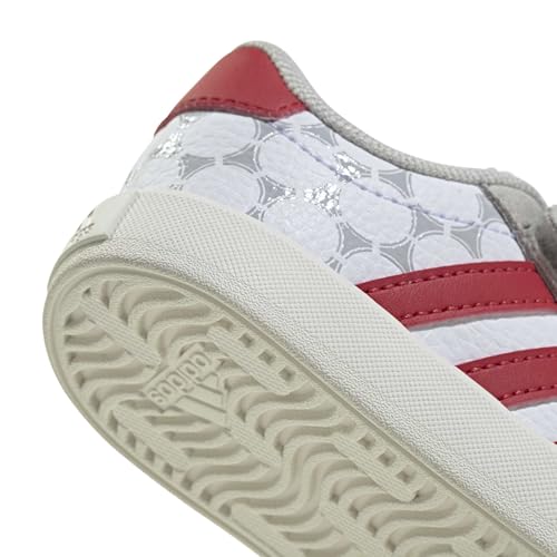 Image of adidas Boys Vl Court 3.0 Slip On Sneakers Shoes Casual - Pink, White