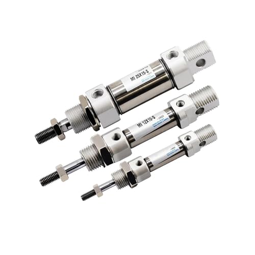 Cilindro neumático pequeño MI10 de doble efecto y carrera de 50mm para automatización