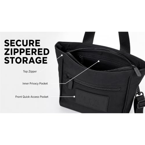 Urban Totes Black Crossbody Tote Bag for Women Zip Pocket Expandable by Urban Totes - Used condition - Image 4