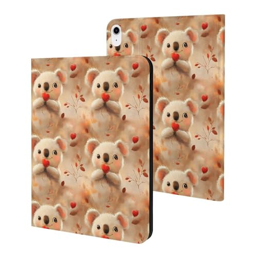 Housse iPad 11 2025 imprimé koala avec veille et réveil automatique