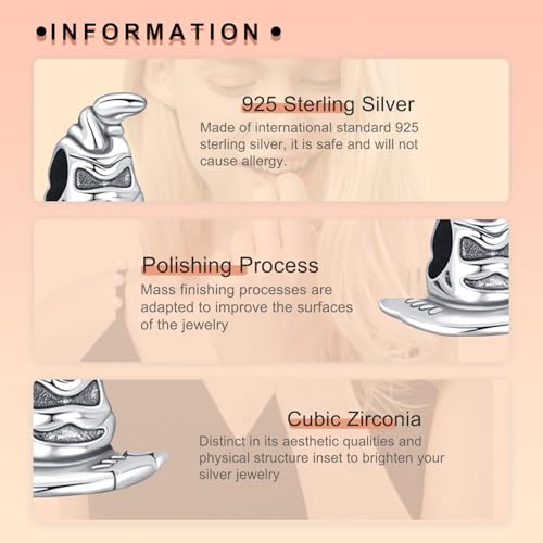 Image of S925 Sterling Silver Romantic Charm Pendant, Gifts for Family Friends Girlfriend, Valentine's Day Birthday Christmas Anniversary, Bracelet Necklace Bead Dangle Charm for Women Jewelry