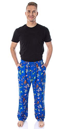 Disney Men's Toys Story Character Print Adult Sleep Lounge Pajama Pants Medium Blue - Image 3