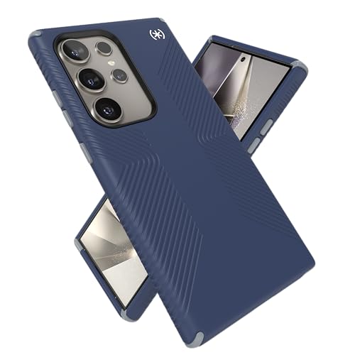 Image of Speck Presidio 2 Grip Samsung Galaxy S24 Ultra Case - Drop & Camera Protection, Soft-Touch Secure Grip, Wireless Charging Compatible, Shock Absorbant, Galaxy S24 Ultra Case - Coastal Blue