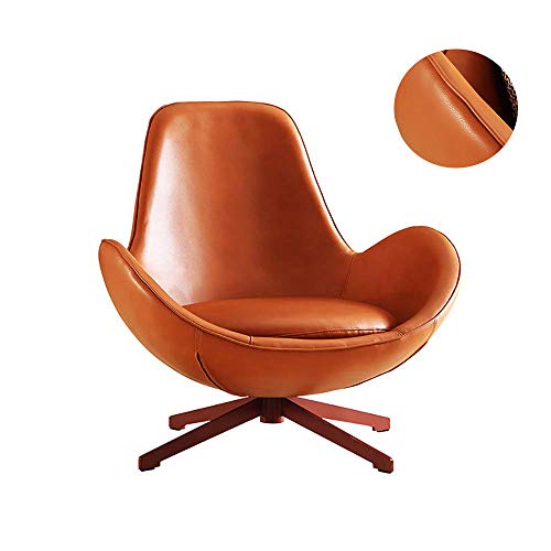 Home Arm Chair, Upholstered Back Lounge Chairs,Modern Real Leather Sofa Using Human Body Mechanics,Metal Bracket Wire Drawing Process