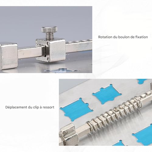 Soporte de placa de circuito portátil con abrazadera fija para PCB 7