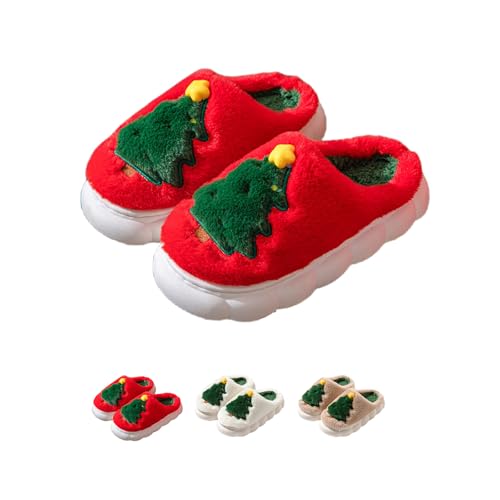 Christmas Slippers,Cute Cartoon Slippers,Fuzzy Home Shoes Slippers,Winter Women Slippers,Men Indoor Outdoor Slippers