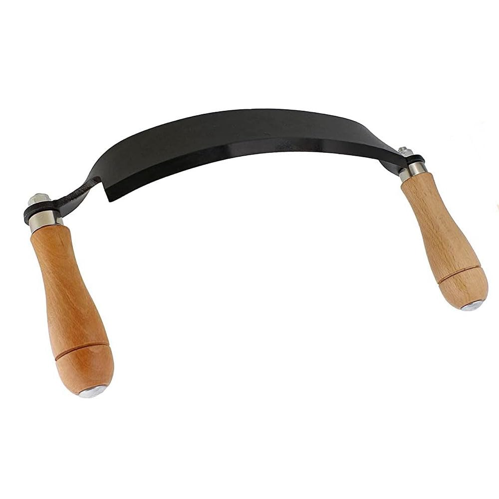 TopHomer Coltello da barba da disegno, 20,3 cm, curvo, coltello da taglio, strumento per la lavorazione del legno, pelapatate e scortecciatura
