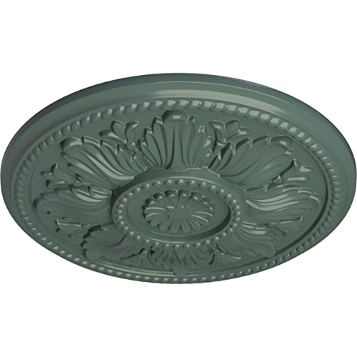 Image of Ekena Millwork CM18EDCBF Edinburgh Ceiling Medallion, Cloud Burst