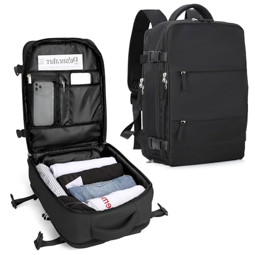 SZLX Mochila al Vacio con Bomba Equipaje de Mano 40x30x20 Ryanair Vueling Wizzair Easyjet Mochila Viaje Cabina Avion 40x20x25 Ryanair Mujer Mochila de transporte Impermeable para Computadora Portátil
