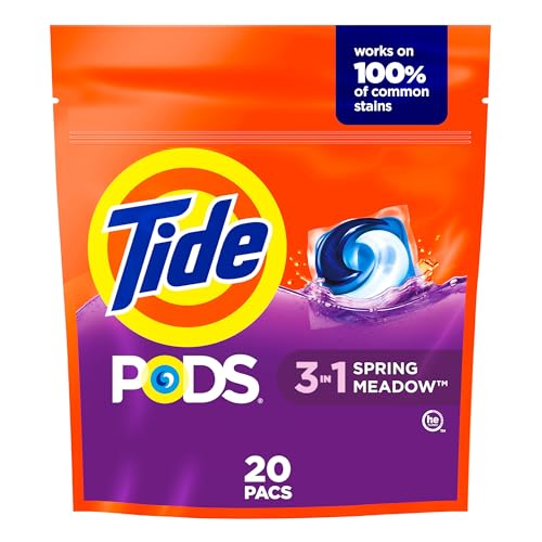 Tide Spring Meadow Laundry Detergent Pods - 20ct