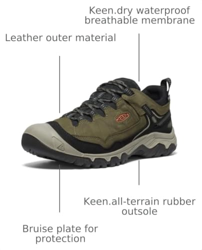 Image of KEEN Men's Targhee 4 Low Height Durable Comfortable Waterproof Hiking Shoes