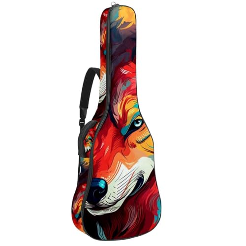 JRHEJTFZ Housse pour guitare acoustique de 1,9 cm d’épaisseur – Imperméable – Durable et élégant – Motif loup de dessin animé avec fleur violette, Multicolore 5., 42.9×16.9×4.7 in, Motif imprimé - Les Beatles, Paul McCartney, John Lennon, RIngo Starr, George Harrison JRHEJTFZ Housse pour guitare acoustique de 1,9 cm d'épaisseur - Imperméable - Durable et élégant - Motif loup de dessin animé avec fleur violette, Multicolore 5., 42.9x16.9x4.7 in, Motif imprimé