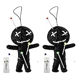 JYNVO 2er-Set Voodoo-Puppe mit Nadeln,Scherzartikel, Geschenk für Kollegen und Vorgesetzte im Büro, Stressabbau, Abschied, Büro, Universität, Studium