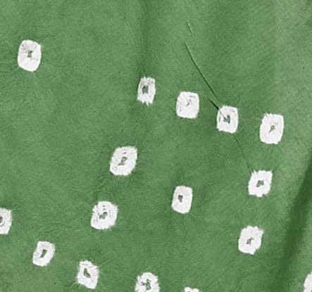 Image of Women Cotton Hand Printed Bandhani Design Dupatta | Ethnic Tie Die Print Dupatta (LENGTH 2.10M)