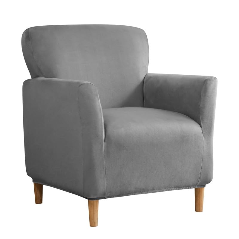 Mingfuxin Velvet Armchair Sofa Covers, Stretch Banquet Tub Chair Covers Slipcovers