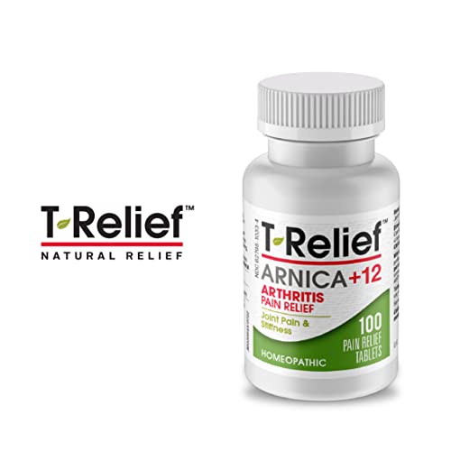 T-Relief Arthritis Arnica +12 Natural Pain Medicines Help Ease Soreness Stiffness Aches & Pains In Joints Naturally For Women & Men - 100 Tablets #TOP5