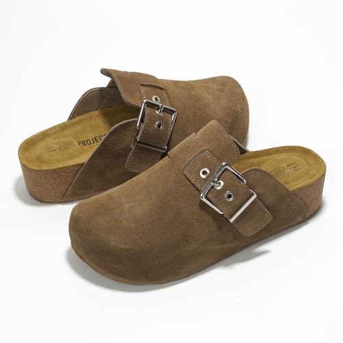Image of Project Cloud Clogs for Women Footwear - Memory Foam and Non-Slip Platform Wedges Heels for Women Mules & Clogs 2026 - Comfortable Stylish Slip-On with Adjustable Straps (Rhona)