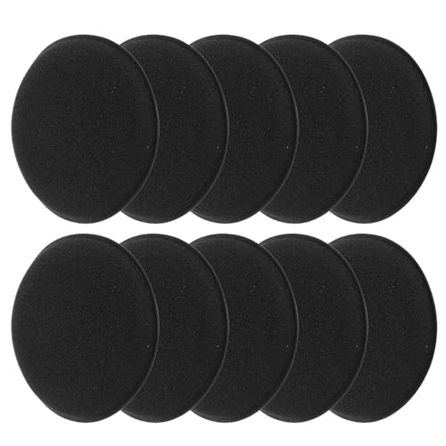 UPKOCH Esponjas para Encerar Coche 10 Unidades Negras de Espuma Suave para Pulido y Abrillantado Manual Aplicadores de Cera Microfibra para Cuidado Exterior y Lavado Automotor