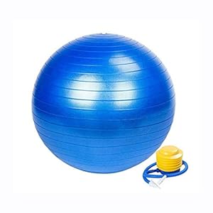 Boolavard Exercise Ball Fitness Ball, Anti-Burst Stability Ball with Quick Pump, Professional Balance Ball for Pilates, Yoga, Core Strength, Birthing Exercise