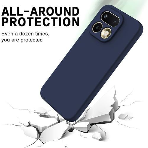 Image of FIRST MART Matte Silicone Back Cover for Realme 16 Pro - Blue