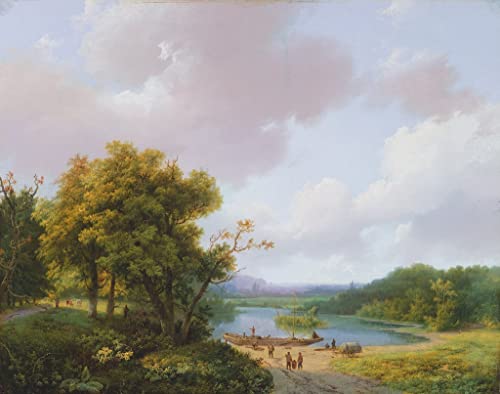 Tableau paysage rural Barend Cornelis Koekkoek posters art décoration chambre 60x90cm