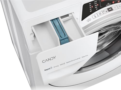 Candy RapidÓ ROW51066DWMST-S lavasciuga Libera installazione Caricamento frontale Bianco D - 8