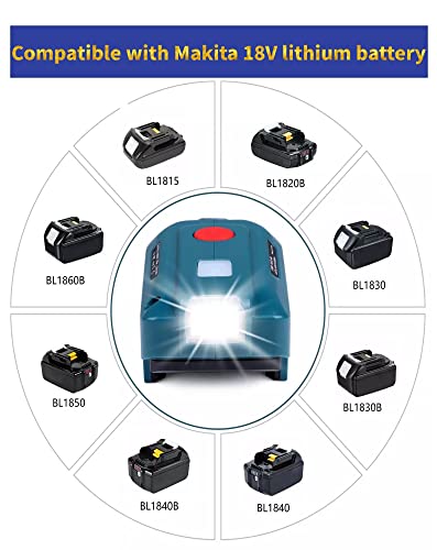 Alian For Makita Usb Charger Adapter,For Makita150 Watt Powered Inverter Generator,Power Inverter 18V Dc To Ac110V 120V Converter For Makita 18 Volt Lithium Battery,As Power Station With Led Light #TOP2