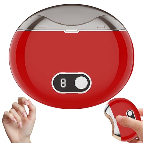 Coupe-ongles électrique adulte et bébé rechargeable rouge avec protection