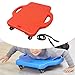 kowaku Scooter Board Flat Sport Board Physical Education with Handle Roller Sitting Board Floor Board for Gym Home Basement Outdoor, Red