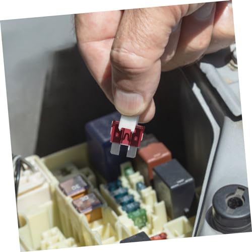 Juego de 50 fusibles mini automotrices para automóvil, kit de repuesto miniatura 4