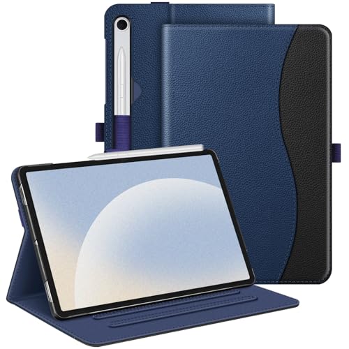 Coque Samsung Galaxy Tab S10 Lite 10.9 Housse Multipositions Bleu Marine Fintie
