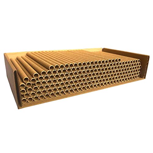 AukBeeFun Cardboard Mason Bee House Tubes 6 Inches Paper Tubes for Mason Bees (200)