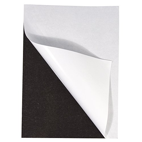 Rayher Lámina magnética autoadhesiva, 21x29 cm, 2 mm grosor, recortable, para imanes, 8959400